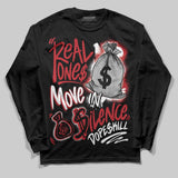 Fire Red “Black Tongue” 5s DopeSkill Long Sleeve T-Shirt Real Ones Move In Silence Graphic