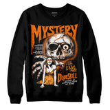 Orange Black White DopeSkill Sweatshirt Mystery Ghostly Grasp Graphic