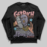 Harris Tweed x Denim Turquoise Dunk DopeSkill Long Sleeve T-Shirt Get Rich Graphic