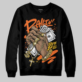 Orange Black White DopeSkill Sweatshirt Always Ballin' Graphic