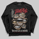 Flight Club 4s DopeSkill Long Sleeve T-Shirt The Mouth With No Droughts Graphic