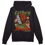 Olive Collection DopeSkill Hoodie Sweatshirt Get Rich Graphic
