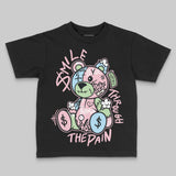 Medium Soft Pink 4s DopeSkill Toddler Kids T-shirt Smile Through The Pain Graphic