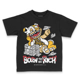 Taxi 12s 2025 DopeSkill Toddler Kids T-shirt Born To Be Rich Graphic
