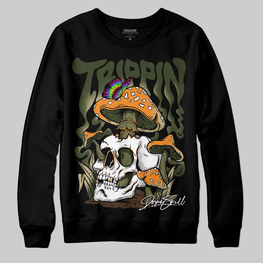 Olive Collection DopeSkill Sweatshirt Trippin Graphic