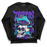 Aqua 6s DopeSkill Long Sleeve T-Shirt Trippin Graphic
