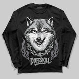 Wolf Grey 12s DopeSkill Long Sleeve T-Shirt Wolf Grey Graphic