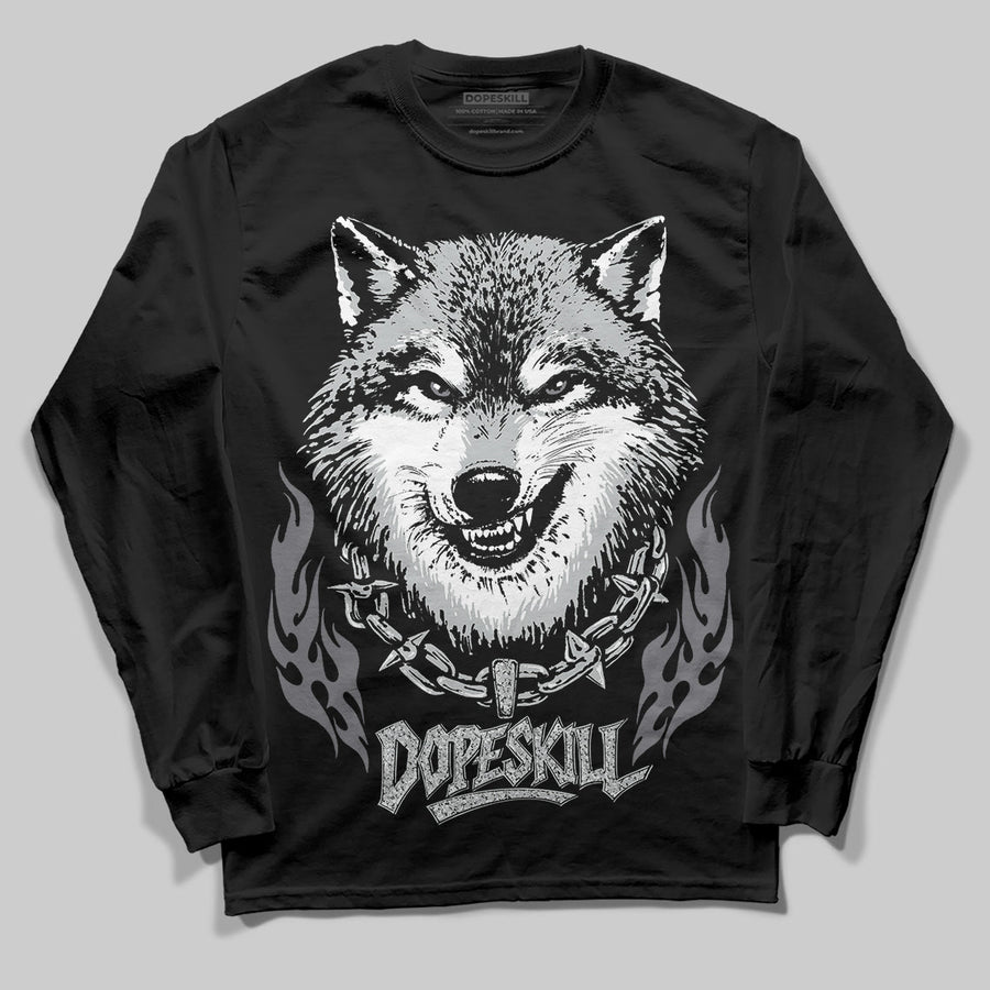 Wolf Grey 12s DopeSkill Long Sleeve T-Shirt Wolf Grey Graphic