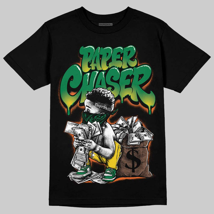 Green 'Paper Chaser Boy' DopeSkill Graphic T-Shirt