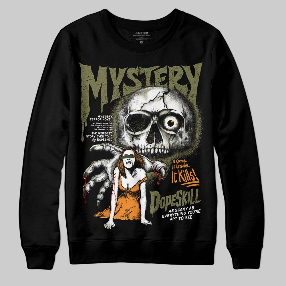 Olive Collection DopeSkill Sweatshirt Mystery Ghostly Grasp Graphic