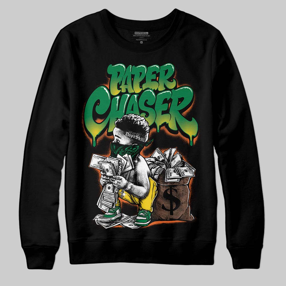 Green 'Paper Chaser Boy' DopeSkill Graphic Sweatshirt