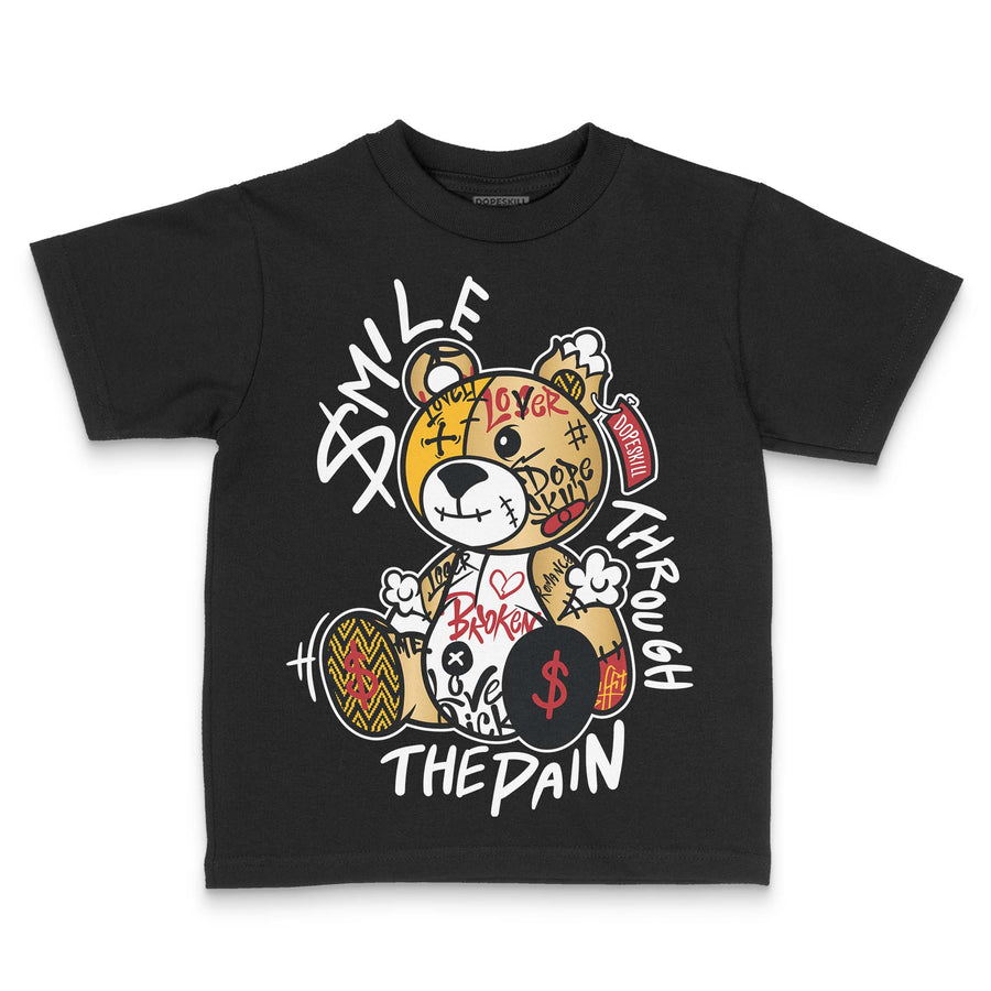 Taxi 12s 2025 DopeSkill Toddler Kids T-shirt Smile Through The Pain Graphic