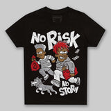White Cement 4s DopeSkill Toddler Kids T-shirt No Risk No Story Graphic