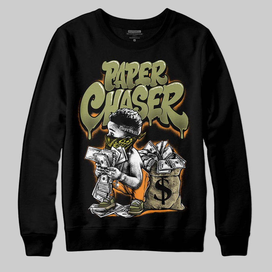 Olive 'Paper Chaser Boy' DopeSkill Graphic Sweatshirt