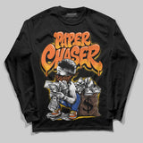 Orange 'Paper Chaser Boy' DopeSkill Graphic Long Sleeve T-Shirt