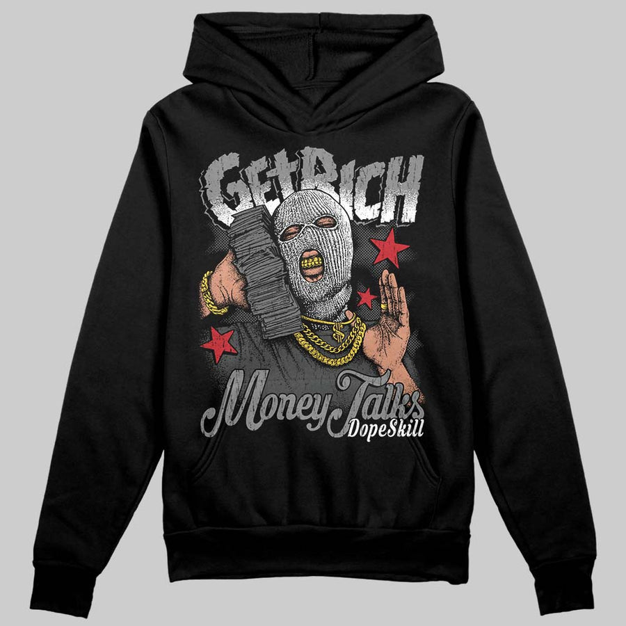 Black Cat 4s DopeSkill Hoodie Sweatshirt Get Rich Graphic