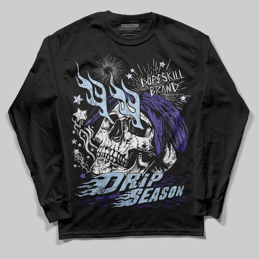 Grape 5s DopeSkill Long Sleeve T-Shirt Drip Season Graphic