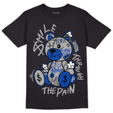 AJ 5 Racer Blue DopeSkill T-Shirt Smile Through The Pain Graphic