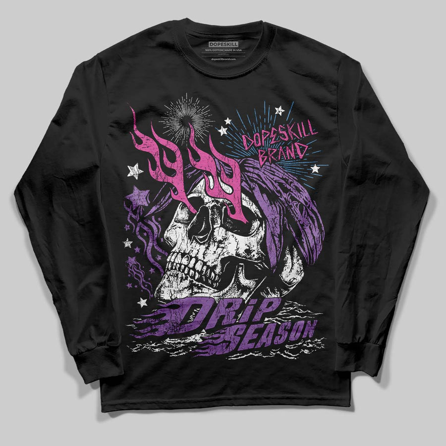 PURPLE Collection DopeSkill Long Sleeve T-Shirt Drip Season Graphic