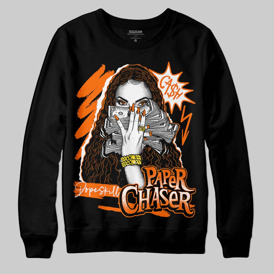 Orange Black White DopeSkill Sweatshirt NPC Graphic