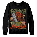 Olive Collection DopeSkill Sweatshirt Get Rich Graphic