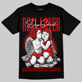 Red Cement 4S DopeSkill T-Shirt Real Lover Graphic