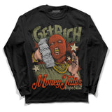 Olive Collection DopeSkill Long Sleeve T-Shirt Get Rich Graphic