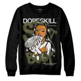 Olive 5s DopeSkill Sweatshirt Stay It Busy Graphic