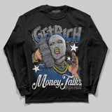 Flint Grey 9s DopeSkill Long Sleeve T-Shirt Get Rich Graphic