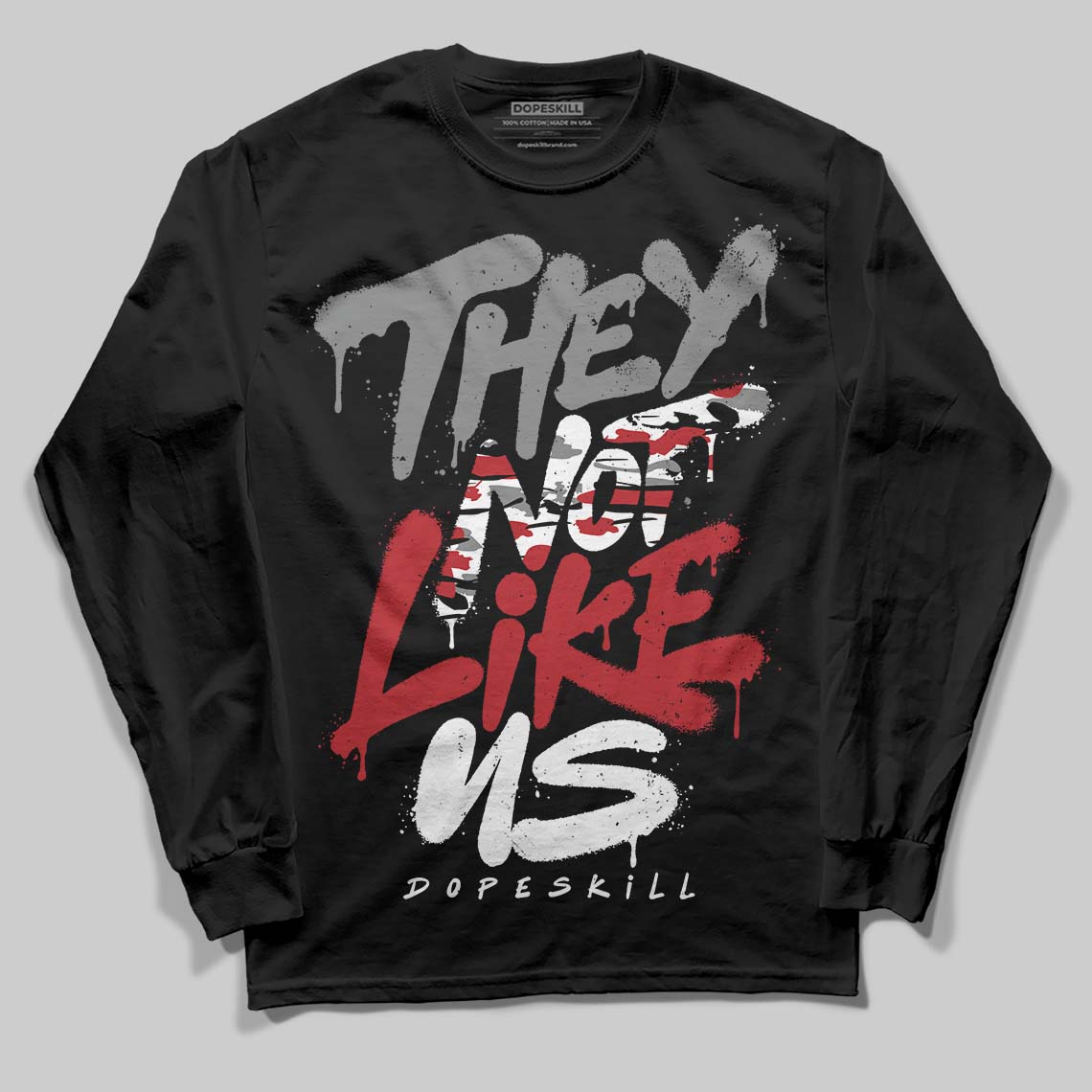 Bugs Bunny 8s DopeSkill Long Sleeve T-Shirt They Not Like Us Graphic
