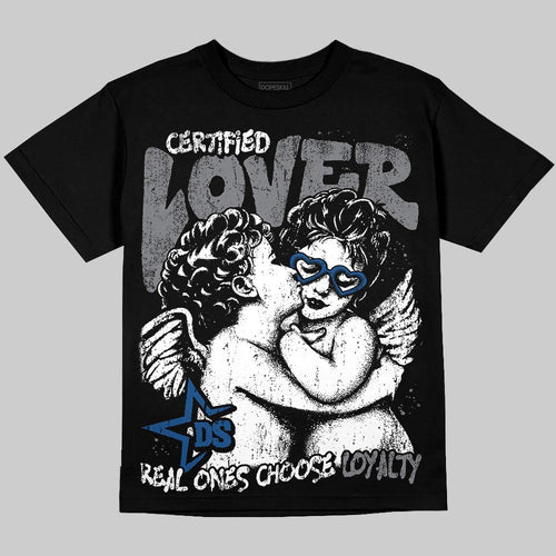Flint Grey 9s DopeSkill Oversize Print T-Shirt Real Ones Choose Loyalty Graphic