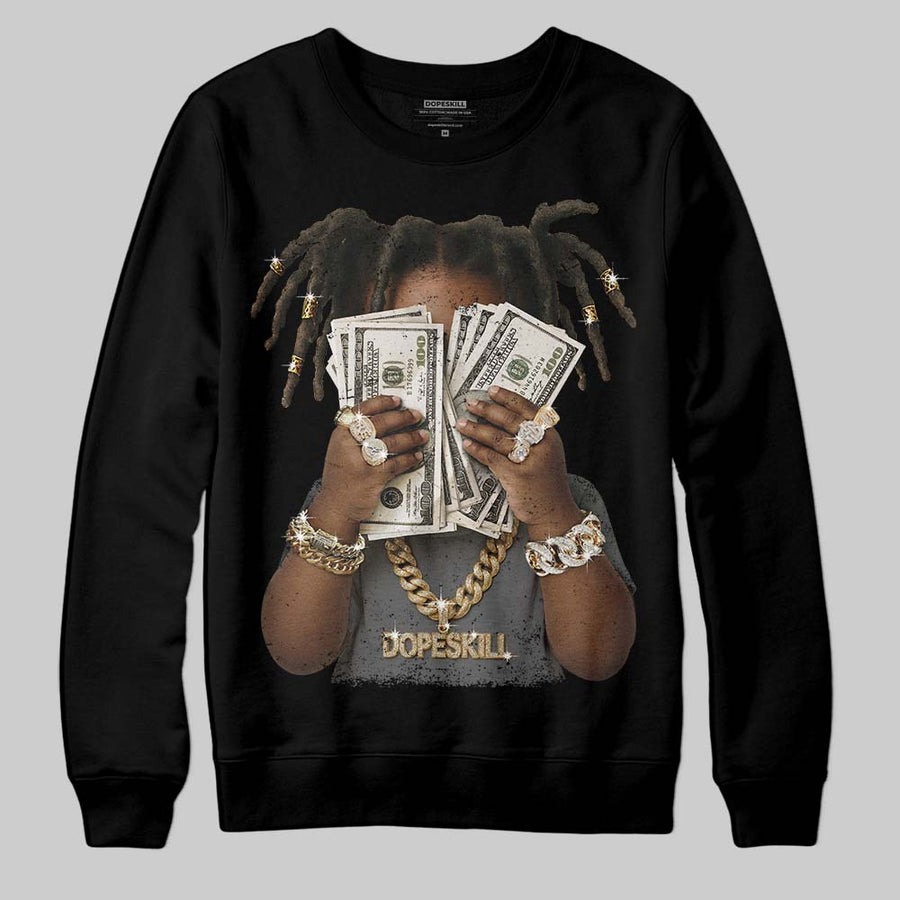 Black Cat 4s DopeSkill Sweatshirt Rich Youth Graphic