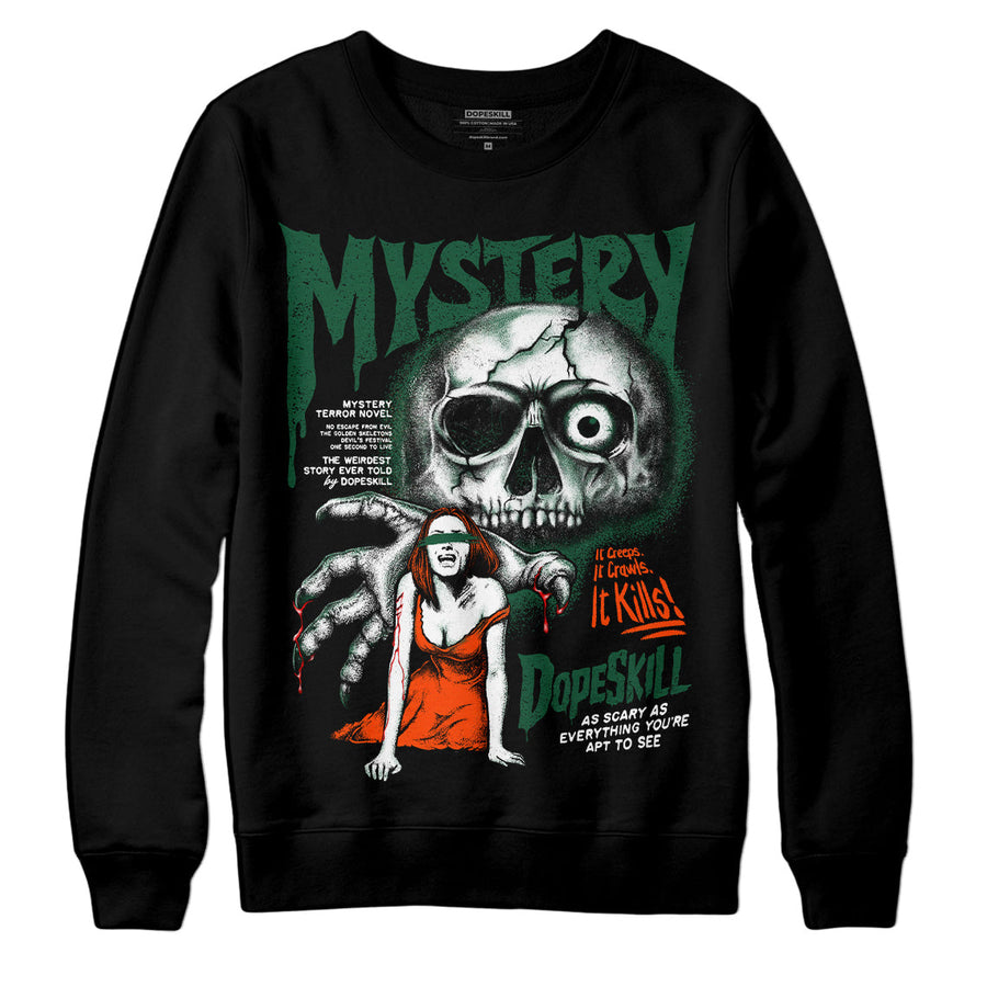 Dunk Team Dark Green Orange DopeSkill Sweatshirt Mystery Ghostly Grasp Graphic