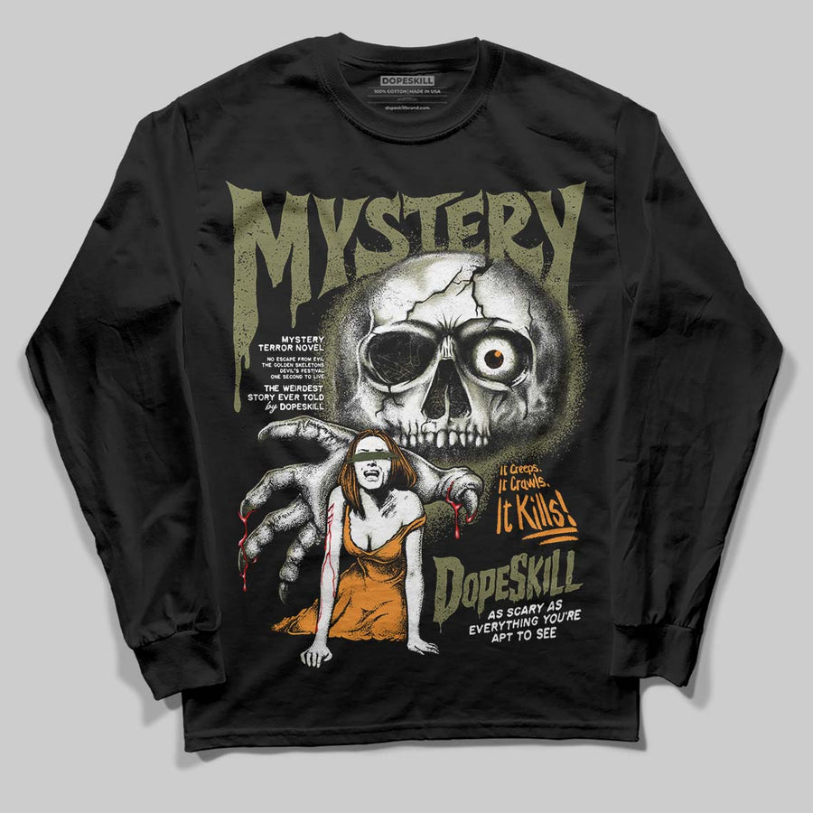 Olive Collection DopeSkill Long Sleeve T-Shirt Mystery Ghostly Grasp Graphic