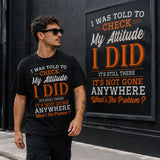 Men's Menswear Casual Streetwear Tee - Black Short-Sleeve Round Neck Streetwear Top with Bold Text Sarcastic Quote Graphic Design, Dad Gift