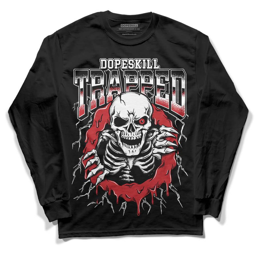 Red Taxi 12s DopeSkill Long Sleeve T-Shirt Trapped Halloween Graphic