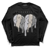 Grey Collection DopeSkill Long Sleeve T-Shirt Slime Drip Heart Graphic