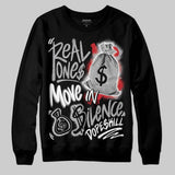 White Cement 4s DopeSkill Sweatshirt Real Ones Move In Silence Graphic