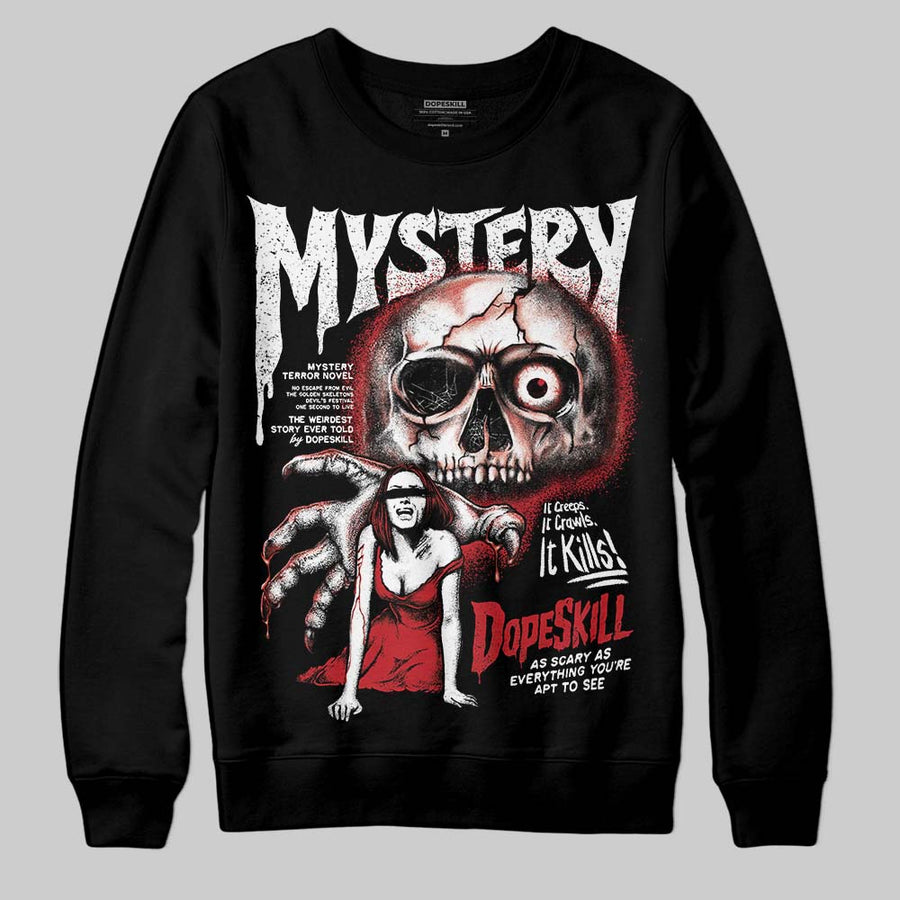 Fire Red “Black Tongue” 5s DopeSkill Sweatshirt Mystery Ghostly Grasp Graphic