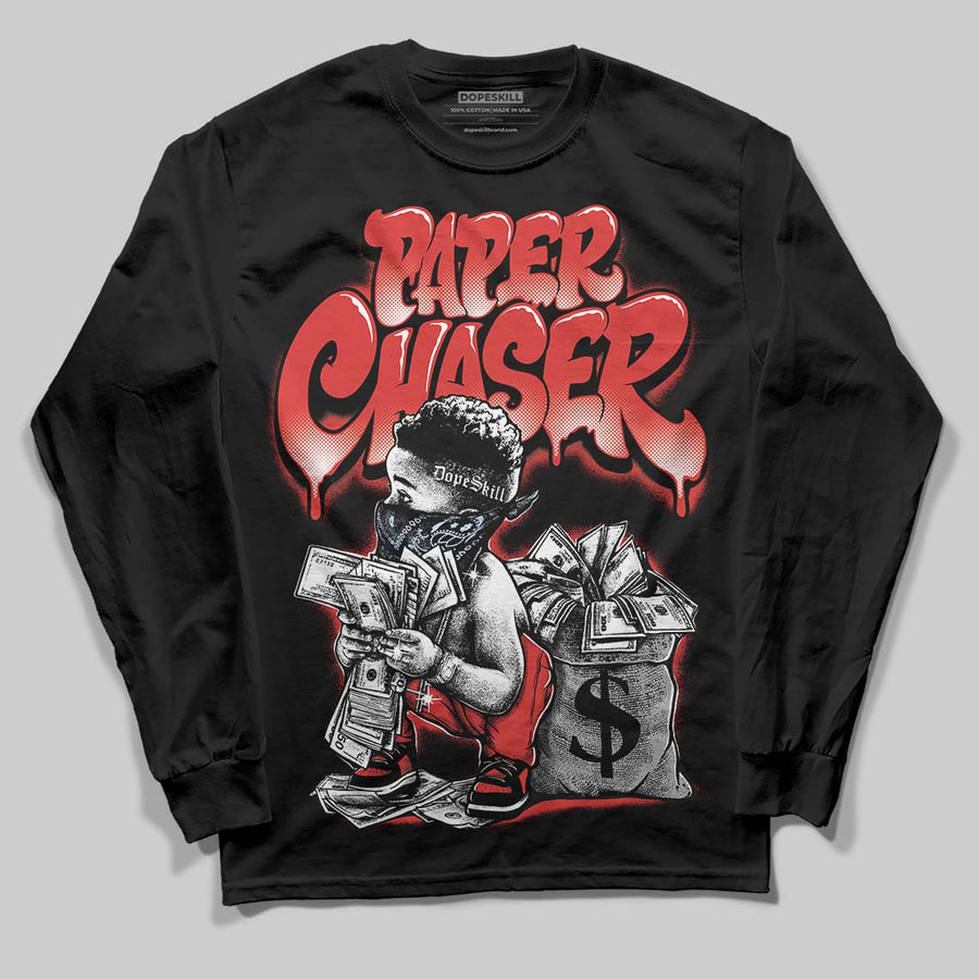 Reverse Infrared 6s DopeSkill Long Sleeve T-Shirt Paper Chaser Boy Graphic