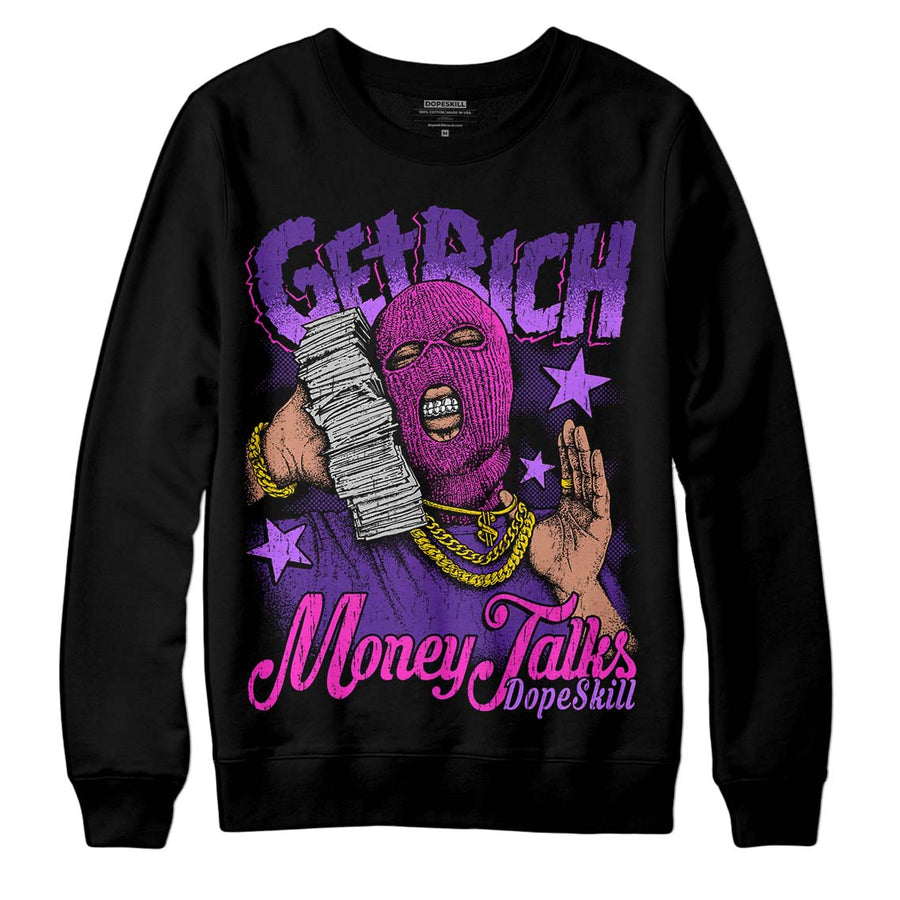 PURPLE Collection DopeSkill Sweatshirt Get Rich Graphic