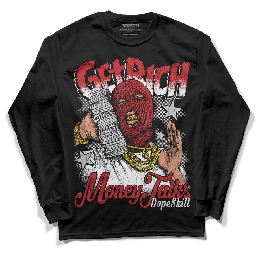 Red Taxi 12s DopeSkill Long Sleeve T-Shirt Get Rich Graphic