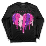 Pink Collection DopeSkill Long Sleeve T-Shirt Slime Drip Heart Graphic