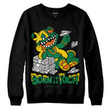 Green Collection DopeSkill Sweatshirt Born To Be Rich Graphic