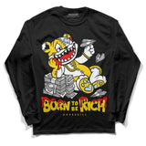 Yellow Ochre 6s DopeSkill Long Sleeve T-Shirt Born To Be Rich Graphic