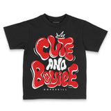 Red Cement 4S DopeSkill Toddler Kids T-shirt Cute and Boujee Graphic