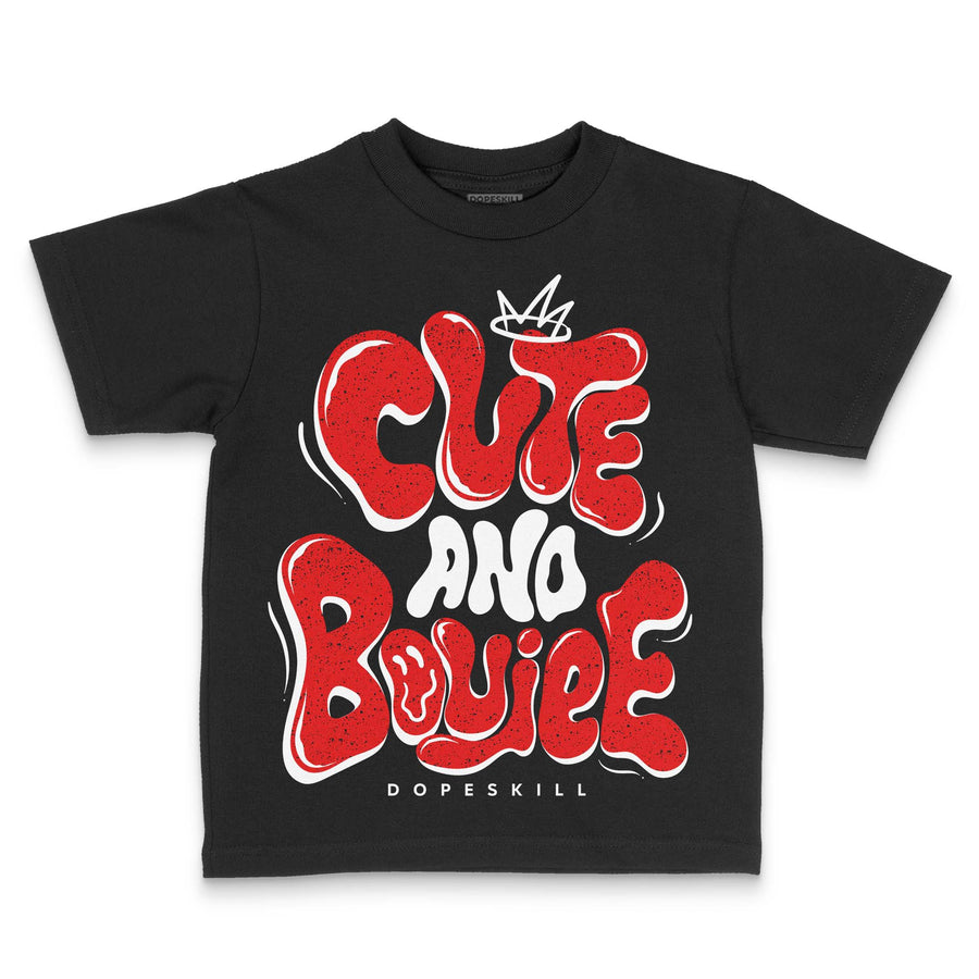 Red Cement 4S DopeSkill Toddler Kids T-shirt Cute and Boujee Graphic