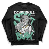 Green Glow 3s DopeSkill Long Sleeve T-Shirt Stay It Busy Graphic
