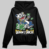 Flint Grey 9s DopeSkill Hoodie Sweatshirt Born To Be Rich Graphic