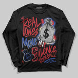 Rare Air 4s DopeSkill Long Sleeve T-Shirt Real Ones Move In Silence Graphic